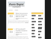 Tablet Screenshot of gacetadigital.com
